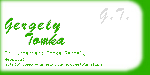 gergely tomka business card